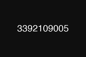 3392109005