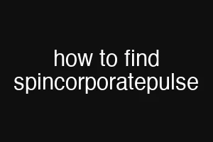 how to find spincorporatepulse